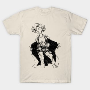 Artist girl of Galaxy T-Shirt